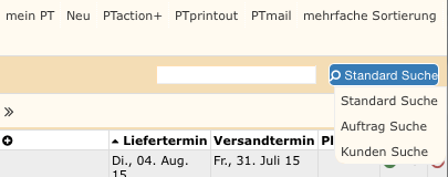 Suchfunktion in PTview