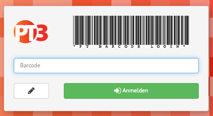 PTeasylogin – Barcode Anmeldeprozedur