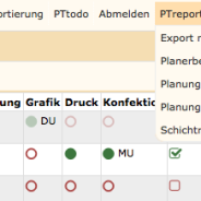 PTreport – Auswertungen/ Reporting